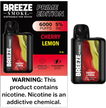 Breeze Prime Ed 6000 Puffs Cherry Lemon