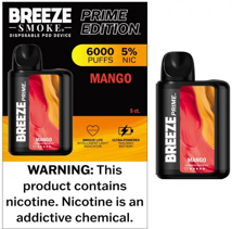 Breeze Prime Ed 6000 Puffs Mango