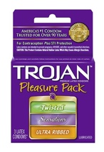 Trojan Pleasure Pack 3pk 