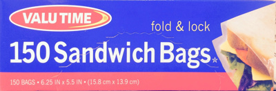 150ct Fold Top Sandwich Bag 
