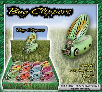 Bug Clippers w/ Key Chain Display