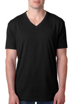 2X Black V-Neck Shirt
