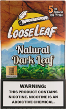 LooseLeaf All Nat 5pk Wraps Natural Dark Leaf