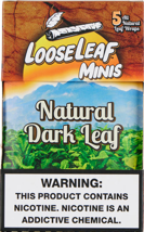 LooseLeaf Minis All Nat 5pk Wraps Natural Dark Leaf