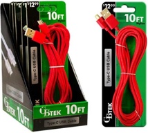 CBTEK Type C 10' Nylon Cable 