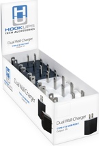 H.U. Dual Wall Charger w/ USB & Type C Port 
