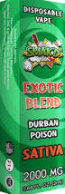 Smak'd Ex Blend (Sativa) Vape Durban Poison