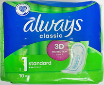Always Classic Size 1 Maxi Pads 10ct
