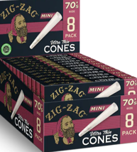 Zig Zag 8pk Ultra Thin Mini Cones