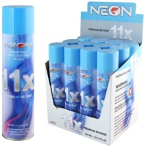 11X Neon 300ml Premium Butane 