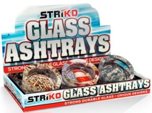 Patriotic Glass Ashtray 