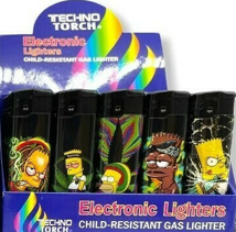 Techno Electronic Lighter Simpson