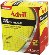 Advil Sinus Cong 25ct Dispenser