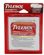 Tylenol Extra Strength Single Blister Back 