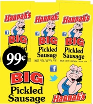 Hannah's Big 1.7oz Pickled Sausage 