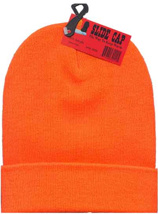 Blaze Orange Knit Hats 
