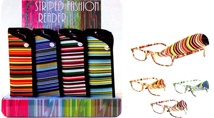 Striped Readers w/ Matching Pouch